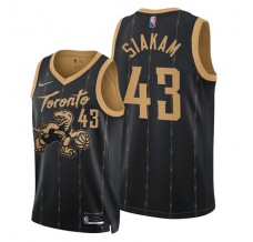 Mænd Trøje Toronto Raptors Pascal Siakam 43 2021-22 City Edition Sort Swingman