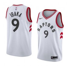 Mænd Trøje Toronto Raptors Serge Ibaka 9 2017-18 Hvid Swingman
