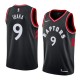 Mænd Trøje Toronto Raptors Serge Ibaka 9 2017-18 Sort Swingman