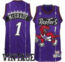 Mænd Trøje Toronto Raptors Tracy McGrady 1 Hardwood Classics Swingman Road