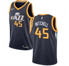 Mænd Trøje Utah Jazz Donovan Mitchell 45 2017-18 Navy Swingman