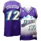 Mænd Trøje Utah Jazz John Stockton 12 Hardwood Classic Throwback Swingman