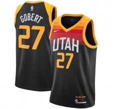 Mænd Trøje Utah Jazz Rudy Gobert 27 2020-21 City Edition Sort Swingman