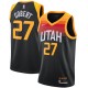 Mænd Trøje Utah Jazz Rudy Gobert 27 2020-21 City Edition Sort Swingman