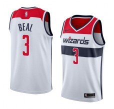 Mænd Trøje Washington Wizards Bradley Beal 3 2017-18 Hvid Swingman