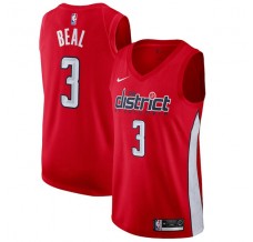 Mænd Trøje Washington Wizards Bradley Beal 3 2018-19 Earned Edition Rød Swingman