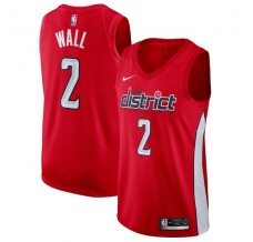 Mænd Trøje Washington Wizards John Wall 2 2018-19 Earned Edition Rød Swingman