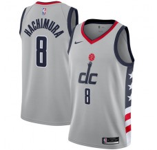 Mænd Trøje Washington Wizards Rui Hachimura 8 2020-21 City Edition Grå Swingman