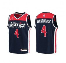 Mænd Trøje Washington Wizards Russell Westbrook 4 2020-21 Navy Swingman