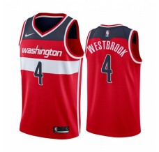 Mænd Trøje Washington Wizards Russell Westbrook 4 2020-21 Rød Swingman