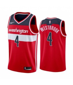 Mænd Trøje Washington Wizards Russell Westbrook 4 2020-21 Rød Swingman
