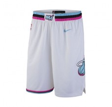 Miami Heat 2018-19 Hvid NBA Swingman Shorts