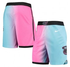 Miami Heat 2020-21 Pink Blå NBA Swingman Shorts