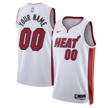 Miami Heat Custom Mænd Trøje 2022-23 Hvid Swingman