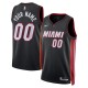 Miami Heat Custom Mænd Trøje 2022-23 Icon Edition Sort Swingman