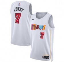 Miami Heat Kyle Lowry 7 Mænd Trøje 2022-23 City Edition Hvid Swingman