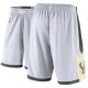 Milwaukee Bucks 2019-20 Hvid NBA Swingman Shorts