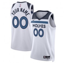 Minnesota Timberwolves Custom Mænd Trøje 2022-23 Hvid Swingman