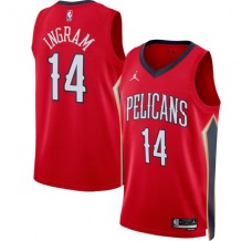 New Orleans Pelicans Brandon Ingram 14 Mænd Trøje 2022-23 Statement Edition on Ingram 14 2022-23 Statement Edition Brand Rød Swingman