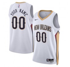 New Orleans Pelicans Custom Mænd Trøje 2022-23 Hvid Swingman