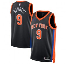 New York Knicks RJ Barrett 9 Mænd Trøje 2022-23 City Edition Sort Swingman