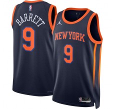 New York Knicks RJ Barrett 9 Mænd Trøje 2022-23 Statement Edition Navy Swingman