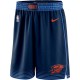 Oklahoma City Thunder 2018-19 Navy NBA Swingman Shorts