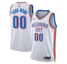 Oklahoma City Thunder Custom Mænd Trøje 2022-23 Hvid Swingman
