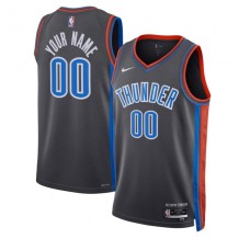 Oklahoma City Thunder Custom Mænd Trøje 2022-23 The City Sort Swingman