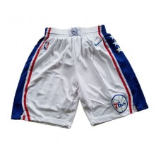 Philadelphia 76ers 2017-18 Hvid NBA Swingman Shorts
