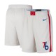 Philadelphia 76ers 2022-23 Hvid Swingman Shorts