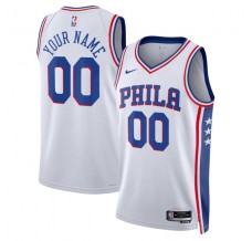 Philadelphia 76ers Custom Mænd Trøje 2022-23 Hvid Swingman