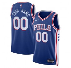 Philadelphia 76ers Custom Mænd Trøje 2022-23 Icon Edition Royal Swingman