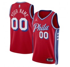 Philadelphia 76ers Custom Mænd Trøje 2022-23 Statement Edition Rød Swingman