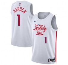 Philadelphia 76ers James Harden 1 Mænd Trøje 2022-23 City Edition Hvid Swingman