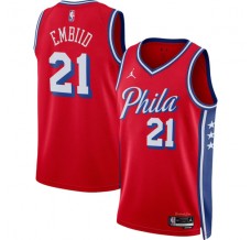 Philadelphia 76ers Joel Embiid 21 Mænd Trøje 2022-23 Statement Edition Rød Swingman
