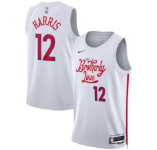 Philadelphia 76ers Tobias Harris 12 Mænd Trøje 2022-23 City Edition Hvid Swingman