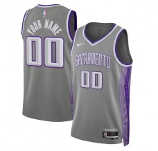 Sacramento Kings Custom Mænd Trøje 2022-23 City Edition Grå Swingman