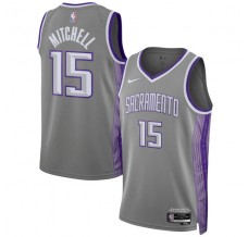 Sacramento Kings Davion Mitchell 15 Mænd Trøje 2022-23 City Edition Grå Swingman