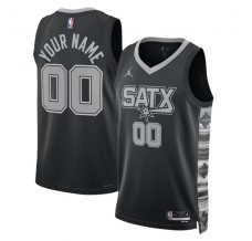 San Antonio Spurs Custom Mænd Trøje 2022-23 Statement Edition Sort Swingman