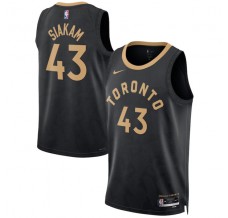 Toronto Raptors Pascal Siakam 43 Mænd Trøje 2022-23 City Edition Sort Swingman