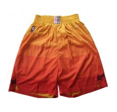 Utah Jazz 2017-18 Orange NBA Swingman Shorts
