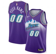 Utah Jazz Custom Mænd Trøje 2022-23 Classic Edition Lilla Swingman