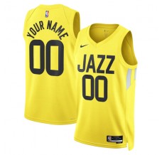 Utah Jazz Custom Mænd Trøje 2022-23 Icon Edition Guld Swingman