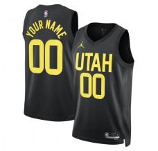 Utah Jazz Custom Mænd Trøje 2022-23 Statement Edition Sort Swingman
